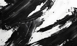 Black and white abstract brush wallpaper, Generative AI 