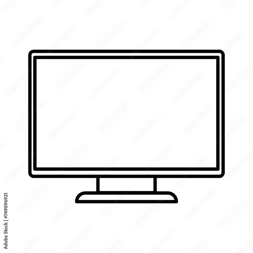 lcd vector thin line icon simple vector illustration..eps lcd vector thin line icon simple vector illustration..eps
