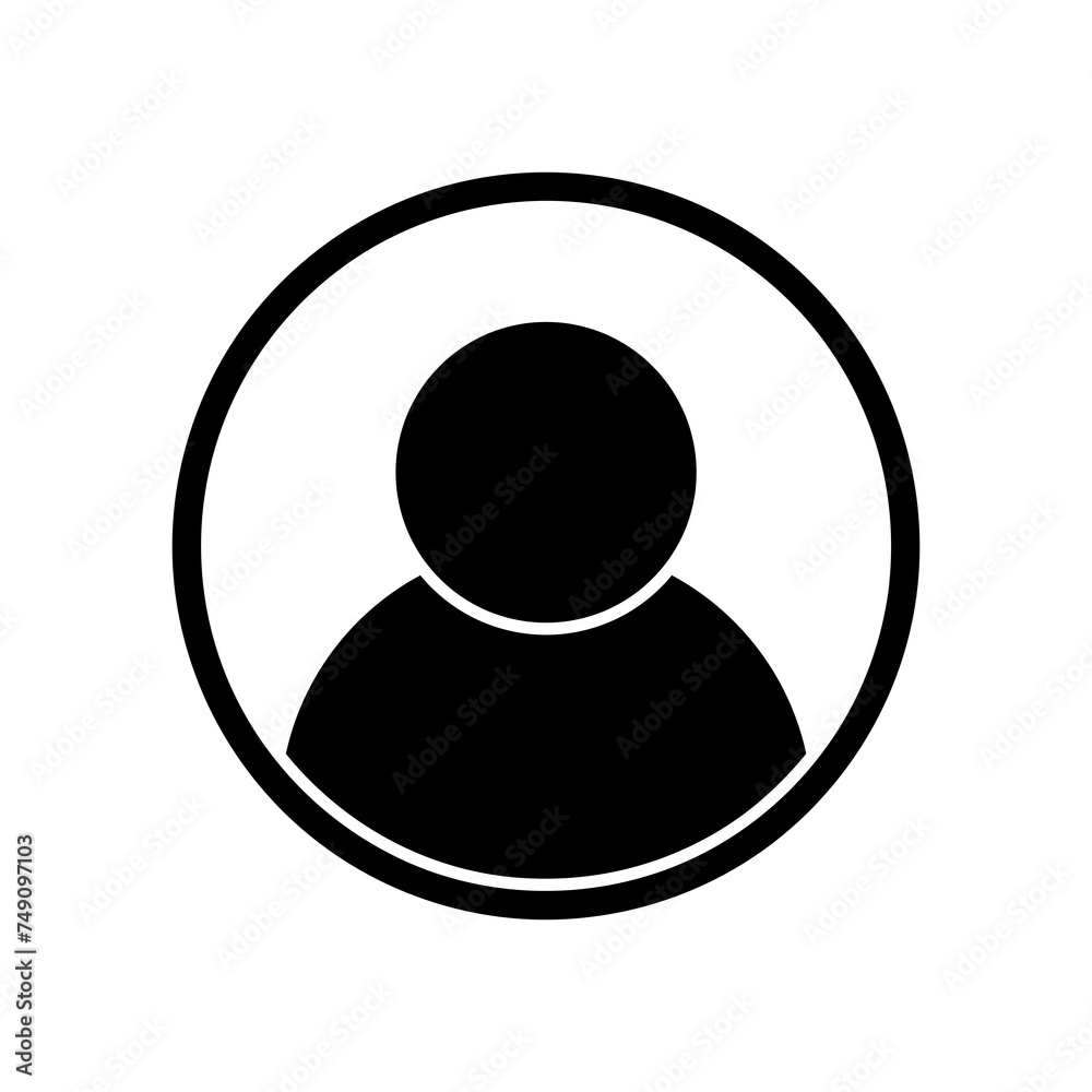 profile vector glyph flat icon simple illustration on white background..eps profile vector glyph flat icon simple illustration on white background..eps