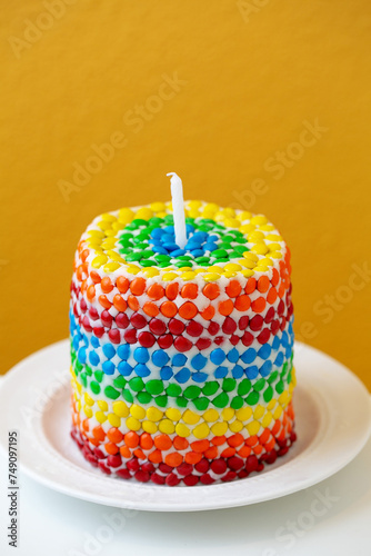 Beautiful Rainbow birthday cake