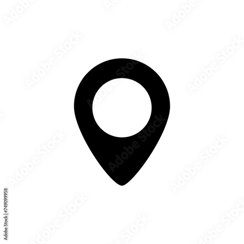 location vector glyph flat icon simple illustration on white background..eps