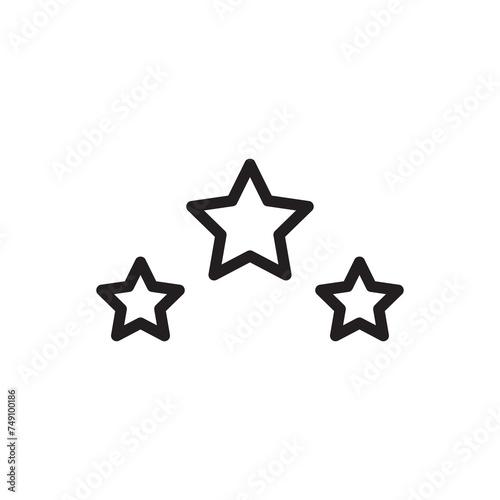 star line icon simple flat illustration on white background..eps