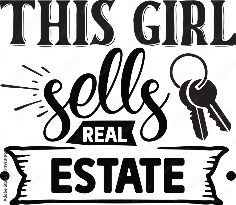 this girl sells real estate svg Realtor SVG Design , Realtor SVG Bundle ...