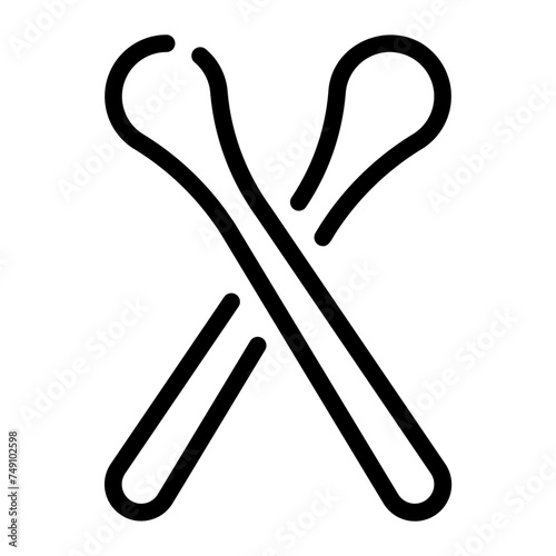 mallet Line Icon