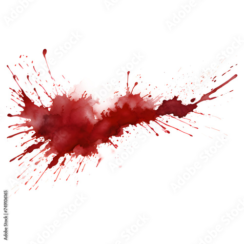 Blood drops. Red splattered stains, splash, drip liquid spots vector illustration. Murder crime scene textures on white transparent background. Horror bloody scary collection of bloodstains.