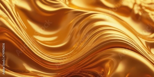 Abstract golden liquid background. Golden wave background. Gold texture.