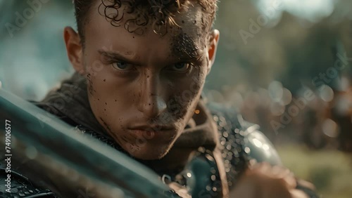 A young lancer in the midst of training honing his skills and preparing to join his fellow warriors on the front lines.