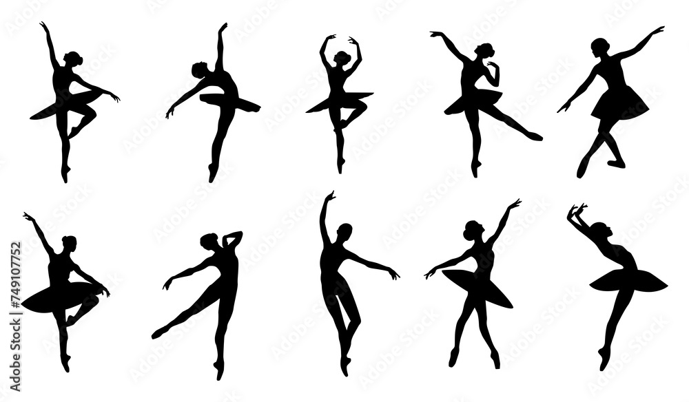 Woman Ballet Silhouette Woman Ballet Silhouette
