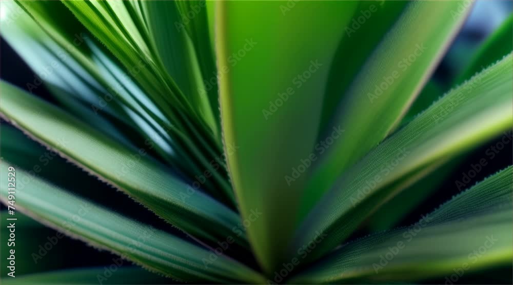 Palm Leaf Close-Up: Tropical Botanical Pattern Palm Leaf Close-Up: Tropical Botanical Pattern