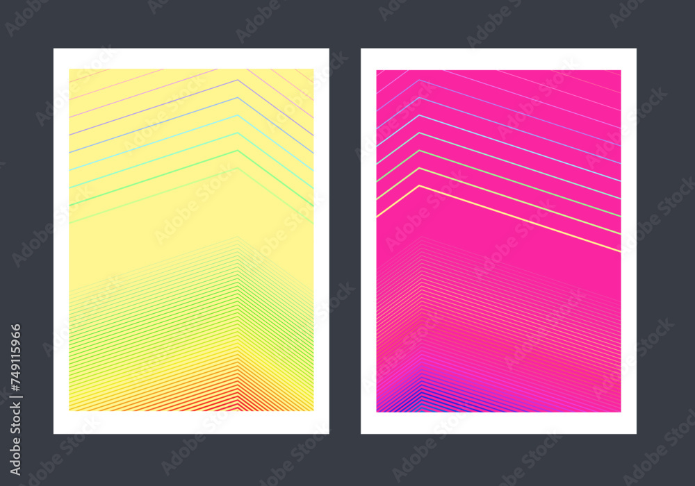 Abstract line curve cover background template, line pattern background, ready to use.