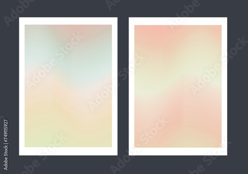 Abstract line curve cover background template, line pattern background, ready to use.