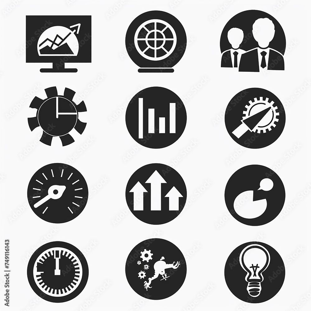 Free vector illustration of business concept Free vector illustration of business concept
