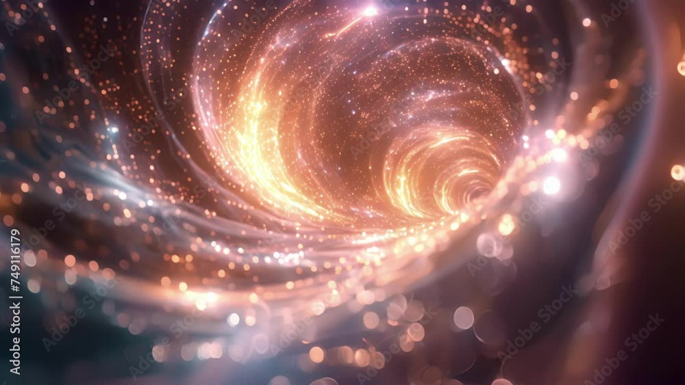 An abstract representation of AI and holography in stock trading is depicted as a digital vortex with multiple layers of data and patterns swirling around a central point. An abstract representation of AI and holography in stock trading is depicted as a digital vortex with multiple layers of data and patterns swirling around a central point.