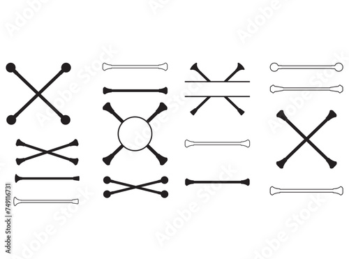 Baton Vector, Baton monogram Clipart, Baton split monogram Vector, Baton twirling, Baton, Baton twirling dance svg, Gymnastic monogram