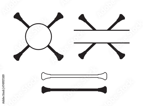 Baton Twirling Vector, Dance Gymnastics Monogram SVG, Baton Twirling Dance, Baton Twirling Dance Gymnastics Monogram