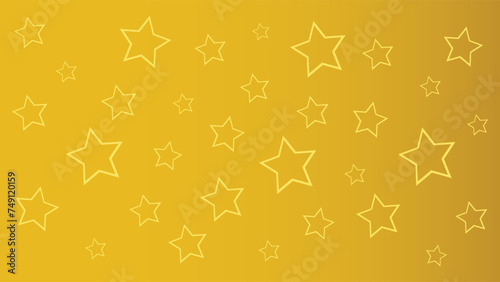 seamless star pattern in golden background used for greeting presentations