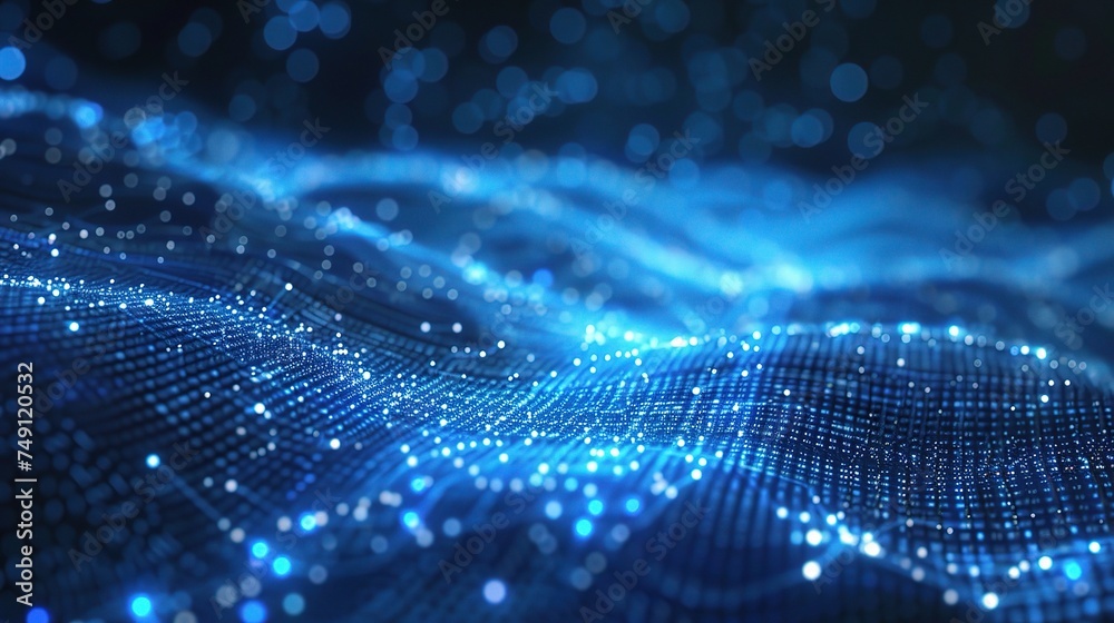 Abstract blue technology background Abstract blue technology background
