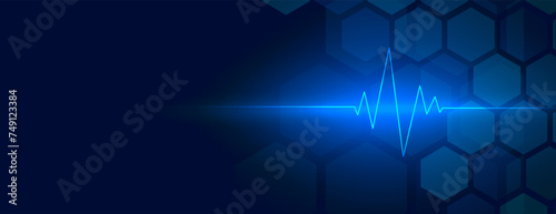 shiny cardiograph health care background design