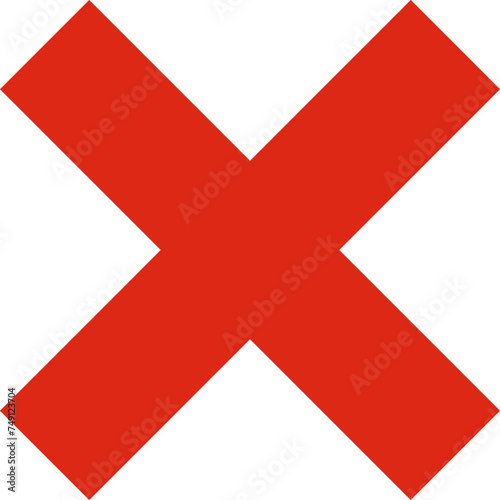 Red Cross symbol icon. Vector.
