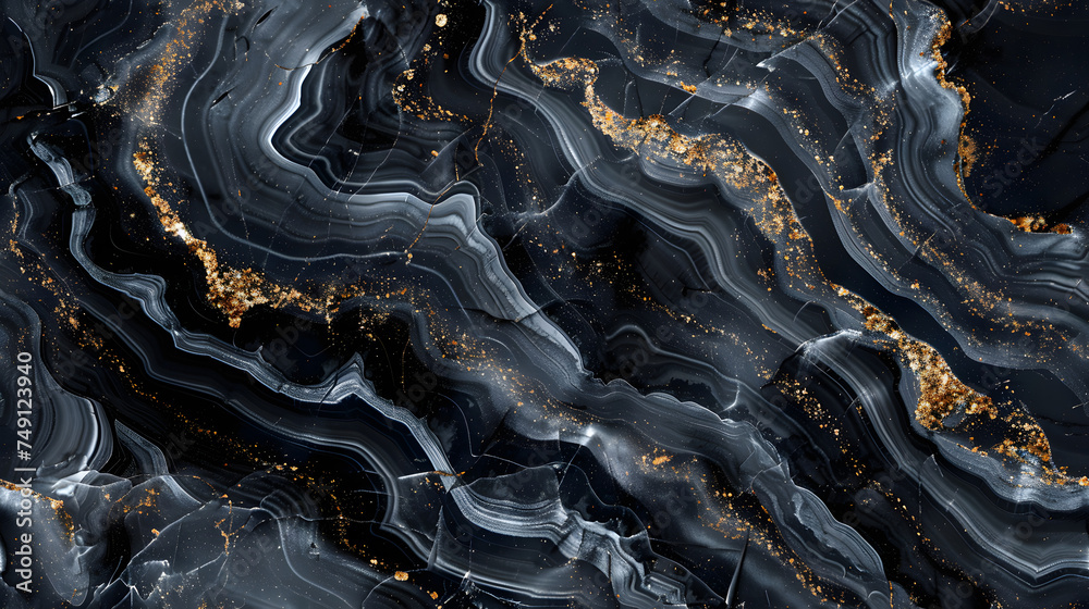 Black Marble Swirl Background with Grey Accents for Sophisticated and Modern Designs Black Marble Swirl Background with Grey Accents for Sophisticated and Modern Designs