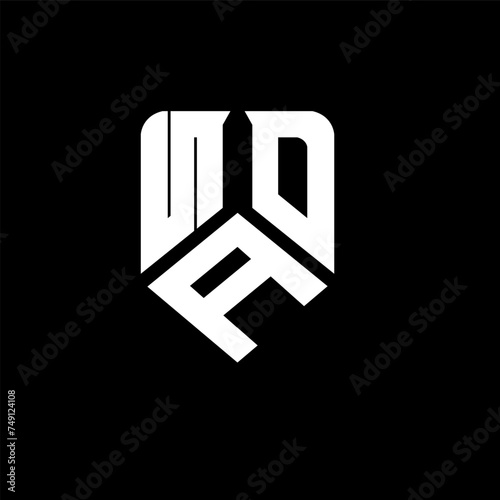NAO letter logo design on black background. NAO creative initials letter logo concept. NAO letter design.
 photo