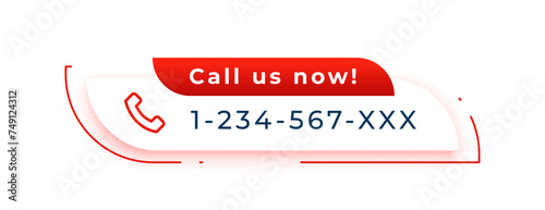 modern call us now header template for business marketing