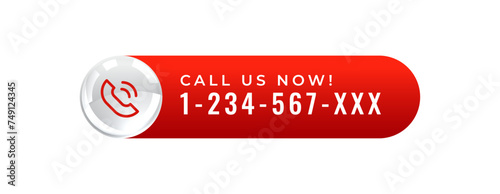 call us now button icon template for web connection