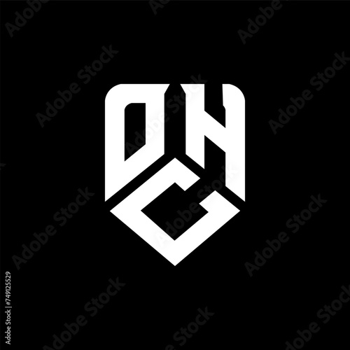 OCH letter logo design on black background. OCH creative initials letter logo concept. OCH letter design.

