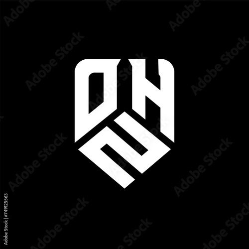 OZH letter logo design on black background. OZH creative initials letter logo concept. OZH letter design.
