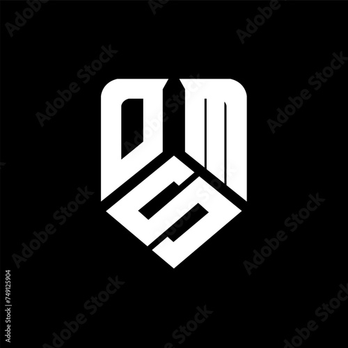 OSM letter logo design on black background. OSM creative initials letter logo concept. OSM letter design.
