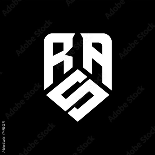 RSA letter logo design on black background. RSA creative initials letter logo concept. RSA letter design. 