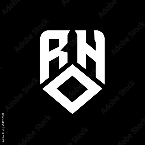 ROH letter logo design on black background. ROH creative initials letter logo concept. ROH letter design. 