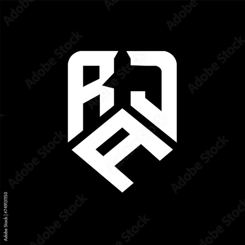 RAJ letter logo design on black background. RAJ creative initials letter logo concept. RAJ letter design. 