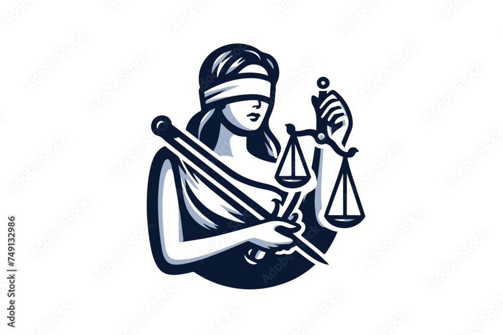 Justic symbolism and logo,  Law Firm 