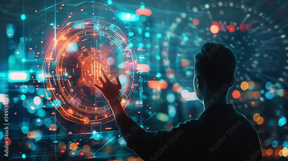 Abstract technology innovation concept Abstract technology innovation concept
