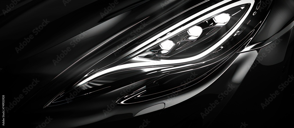 Abstract background with Illustration of a luxury sports car. the gleam of car headlights that reflect the latest technology. Abstract background with Illustration of a luxury sports car. the gleam of car headlights that reflect the latest technology.