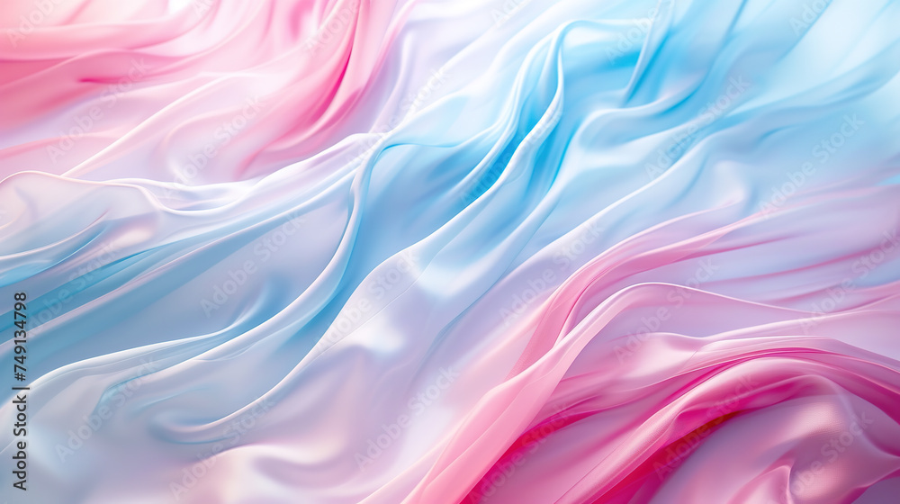 Fototapeta premium Blue pink gradient silk texture abstract background painting