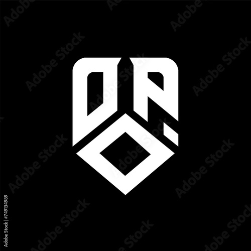 OOP letter logo design on black background. OOP creative initials letter logo concept. OOP letter design.

