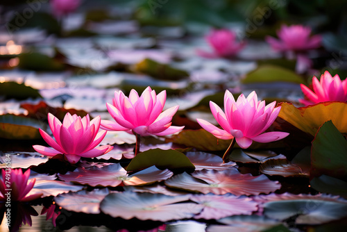 lotus flower in the pond.