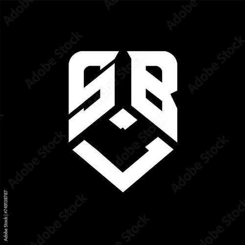 SLB letter logo design on black background. SLB creative initials letter logo concept. SLB letter design. 