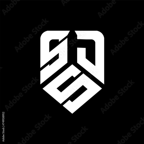 SSD letter logo design on black background. SSD creative initials letter logo concept. SSD letter design.

