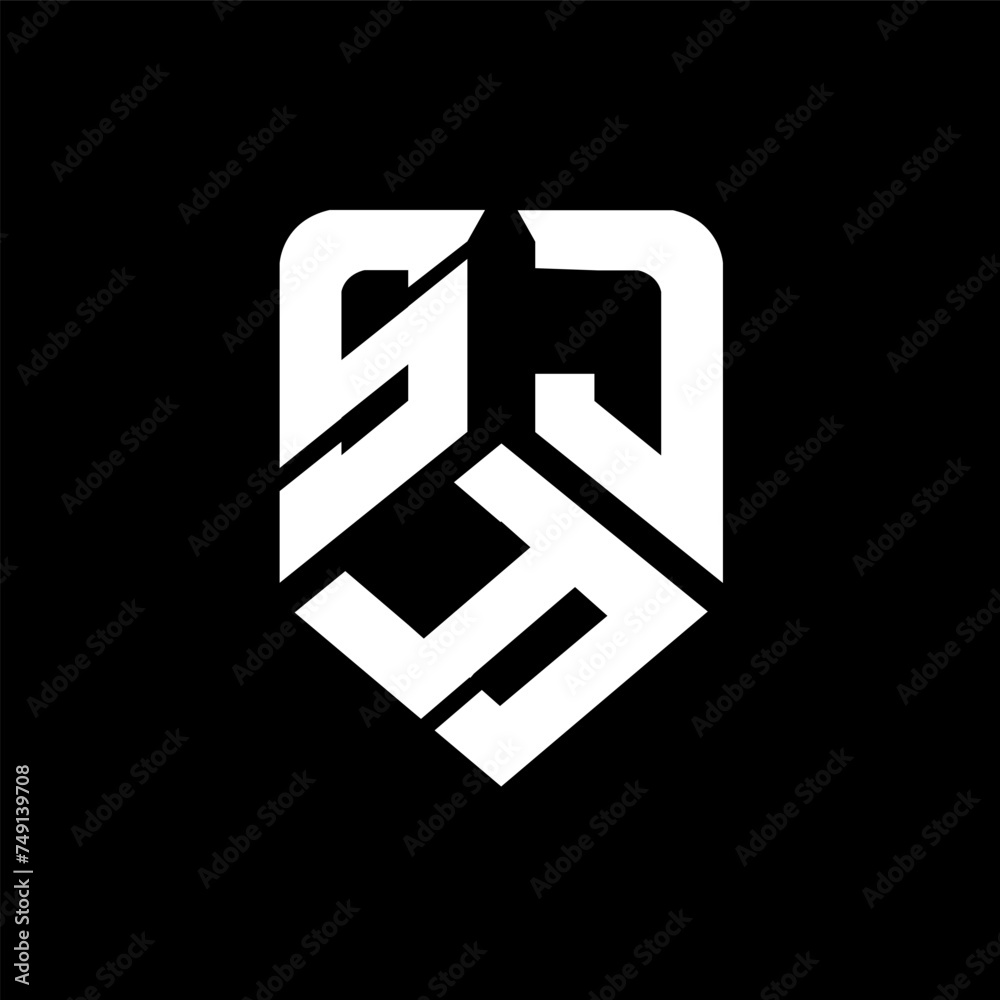 SYJ letter logo design on black background. SYJ creative initials letter logo concept. SYJ letter design.
SYJ letter logo design on black background. SYJ creative initials letter logo concept. SYJ letter design.