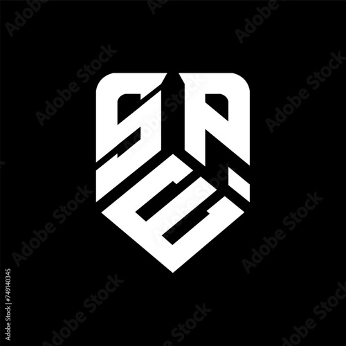 SEP letter logo design on black background. SEP creative initials letter logo concept. SEP letter design. 
