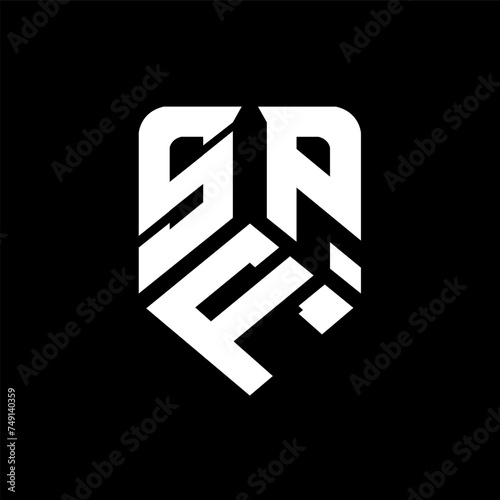 SFP letter logo design on black background. SFP creative initials letter logo concept. SFP letter design. 