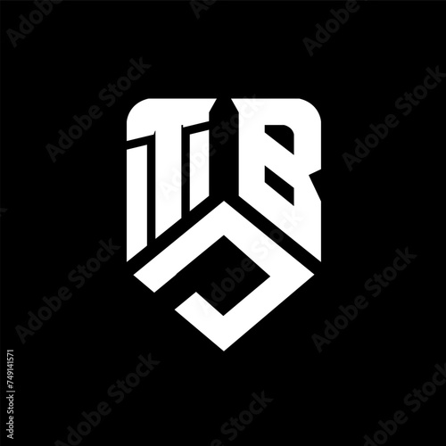 TDB letter logo design on black background. TDB creative initials letter logo concept. TDB letter design.
 photo