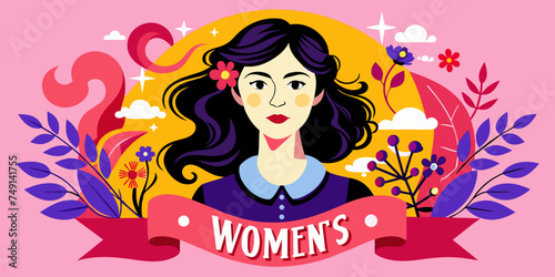 March 8th Women's Day Celebration: Empowering Faces Graphic, 8 march, multiple women faces. 