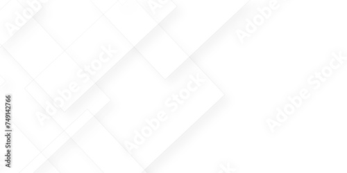 Abstract background with white color technology modern background design . Geometric background with squares in bright light with soft shadows as pattern. Template for branding business card design .