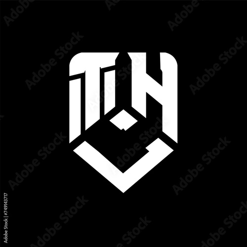 Fotografija TLH letter logo design on black background
