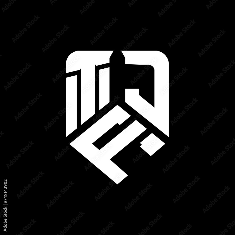 TFJ letter logo design on black background. TFJ creative initials letter logo concept. TFJ letter design.
TFJ letter logo design on black background. TFJ creative initials letter logo concept. TFJ letter design.