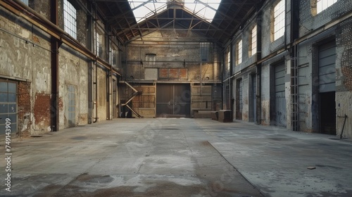 A historic factory symbolizing the evolution of industrial landscapes  blending historical charm with modern adaptations.